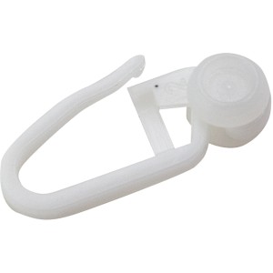 Mydeco Faltengleiter für Gardinen Multitrack, 3,2x1,1cm, weiße Kunststoff-Ausführung.