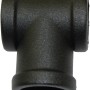 Gardinia T-Stück Industrial Home, Ø 25 mm, schwarz, für Stilgarnituren.