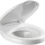 Wenko WC-Sitz Secura Comfort mit 5 cm Sitzflächenerhöhung, aus Duroplast, weiße Ausführung.