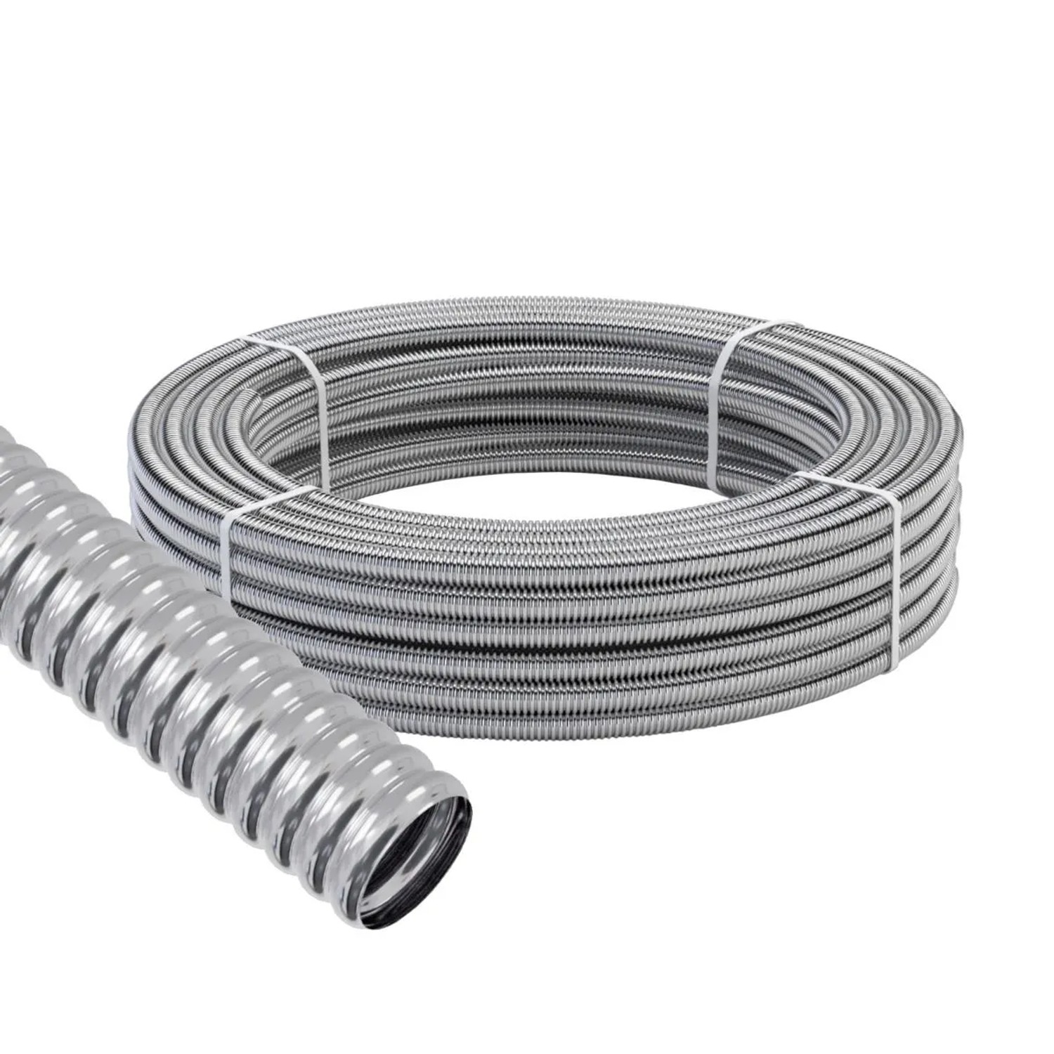Stahlmann Edelstahl Wellrohr CSST 304 DN15 x 30 m Ringbund Geglüht für Wasser
