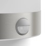 Detailaufnahme: Philips LED-Außenwandleuchte Python Edelstahl mit Bewegungsmelder.