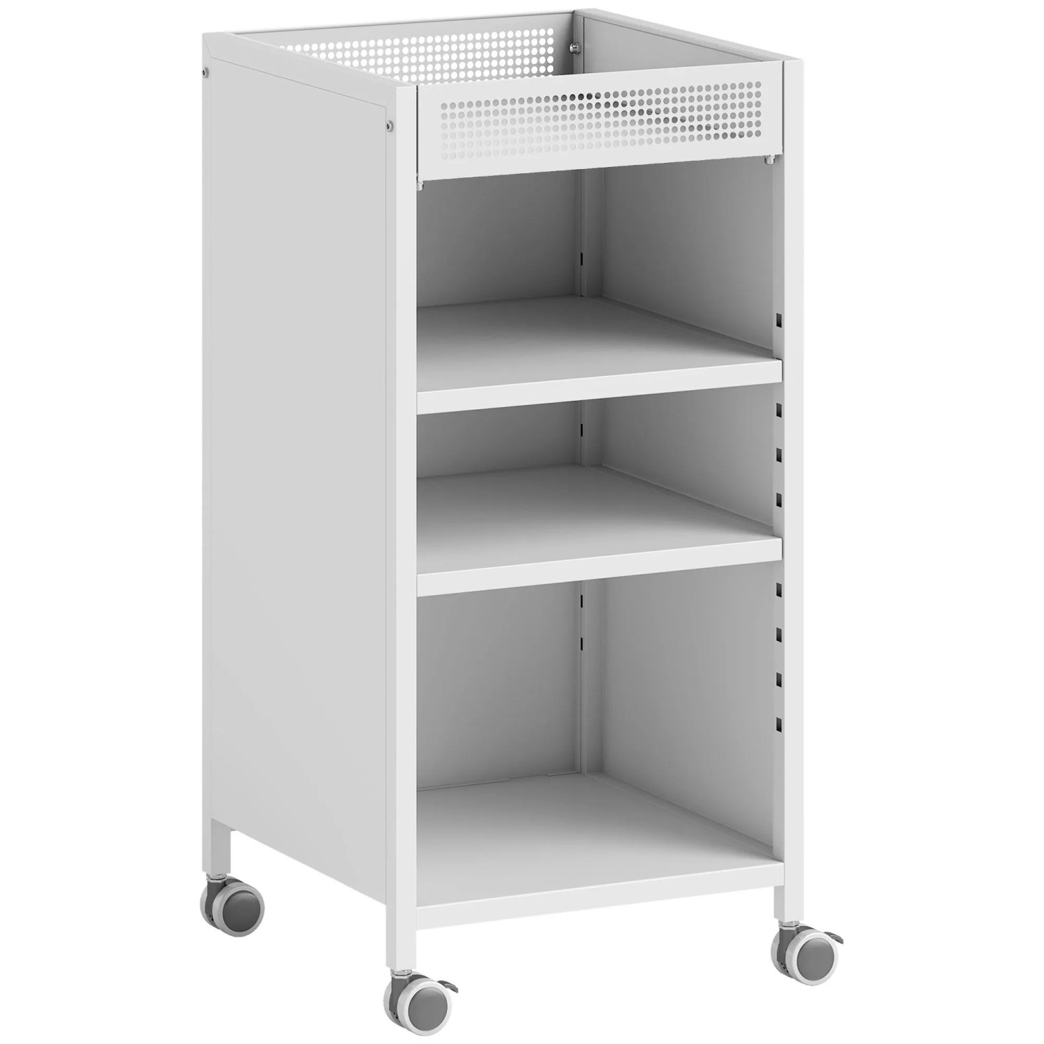 HOMCOM Bookcase Metall Kunststoff 35L x 34B x 69,5H cm Weiß