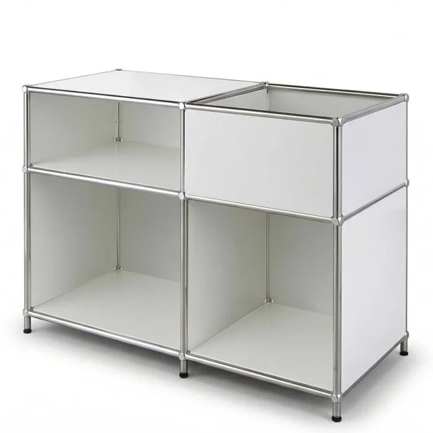 Floordirekt Metallregal Concept Epure MK-030 Standregal Sideboard 88 x 40 x 65 cm Weiß