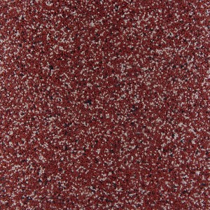 Terralith Buntsteinputz Mosaikputz, 2mm, Farbe Weiss Rot Schwarz.