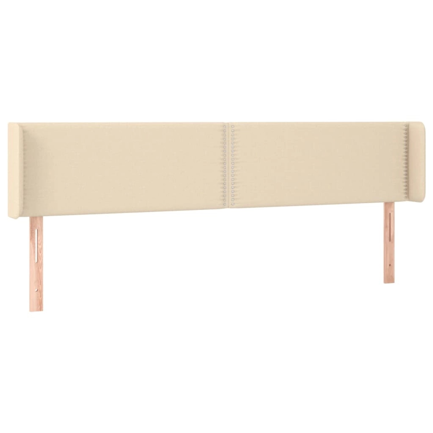 vidaXL LED Kopfteil Creme 203x16x78/88 cm Stoff 3123123