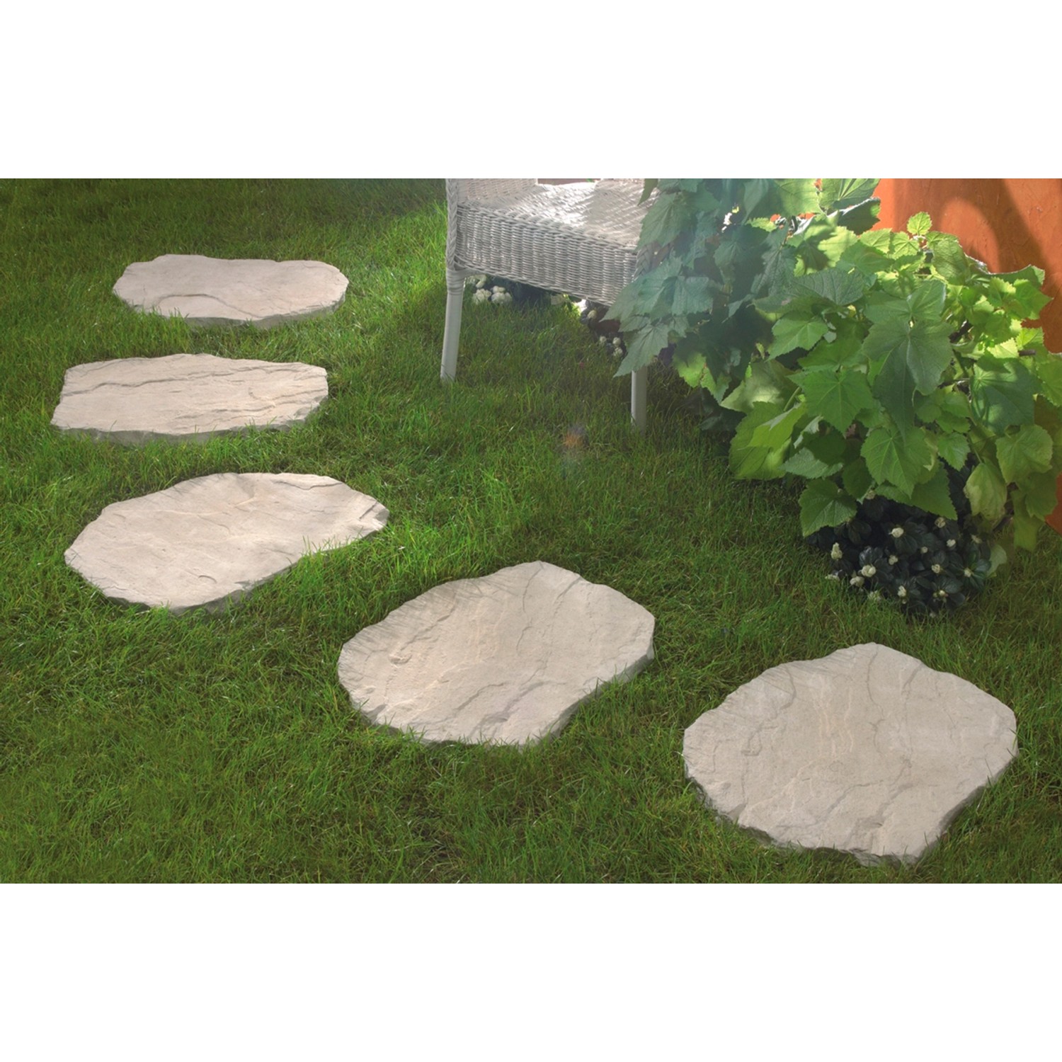 Kann Trittplatte Nativa Natursteinoptik Kalksteinfarben 56 cm x 42 cm x ...