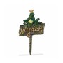 Relaxdays Gartenstecker Gusseisen Bunt Wetterfest 27,5 cm x 15,5 cm x 0,5 cm