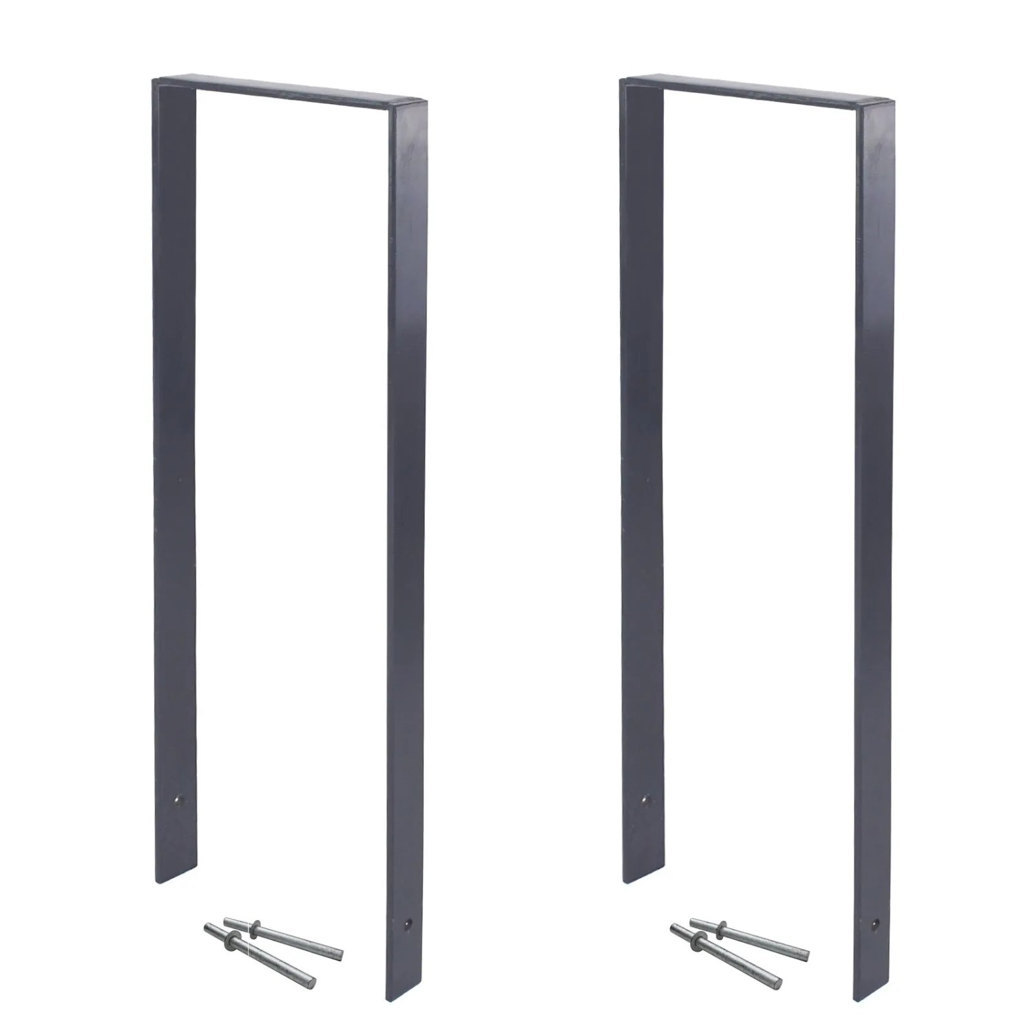 TRUTZHOLM 2x Fahrradanlehnbügel 119 x 93 cm Flachstahl 13 mm Anthrazit  Typ U