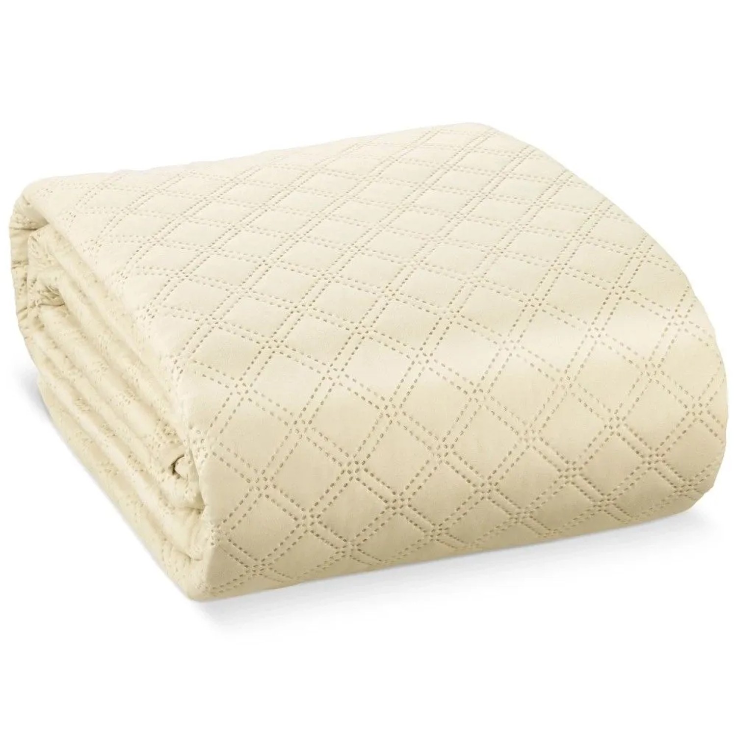 Beautissu Olivia Tagesdecke 220x240cm Creme