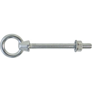 Beetex Ringschraube mit Mutter und Beilagscheibe aus Edelstahl für Sonnensegel.