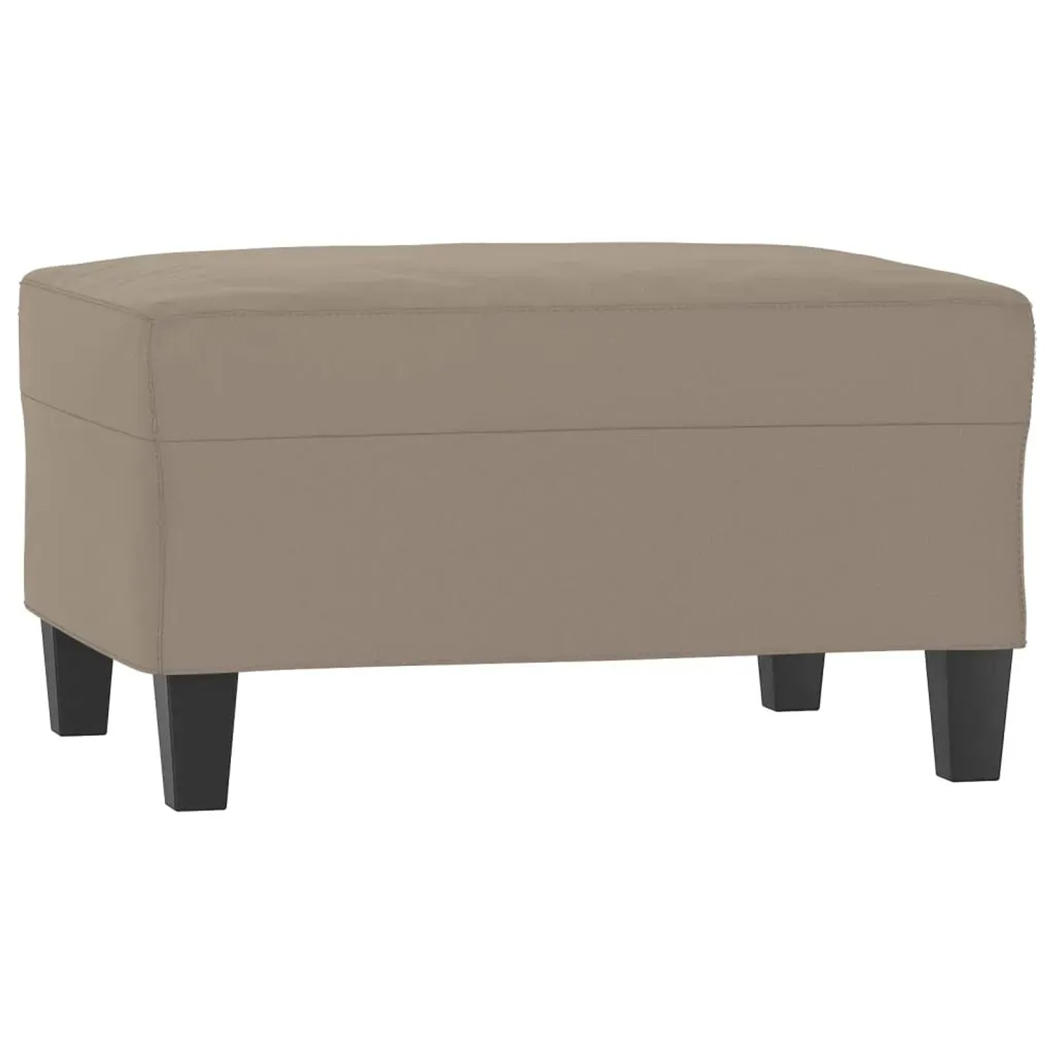 vidaXL Fußhocker Taupe 70x55x41 cm Mikrofasergewebe
