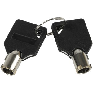 Zwei Schlüssel für Calima Radkralle, Diebstahlschutz für 13-16 Zoll Räder.