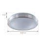 Moderne Lindby LED Deckenleuchte Emelie aus Aluminium, 30 cm Durchmesser, für Wohnzimmer.