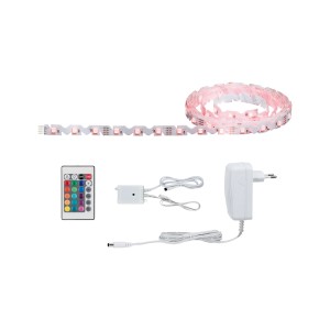 Paulmann FlexLED 3D Basis-Set 3m RGB: LED-Streifen mit Fernbedienung, Netzteil und Controller.