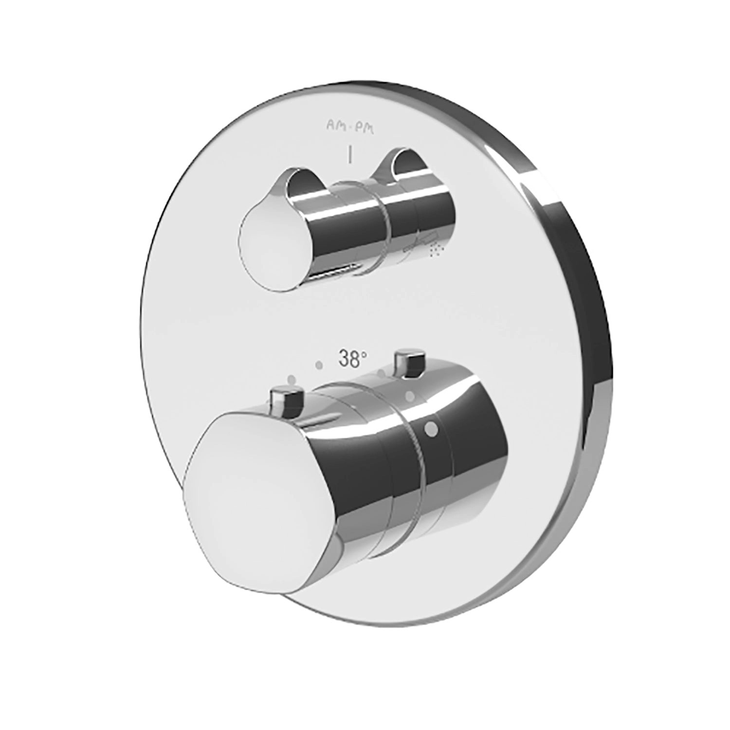 AM.PM Thermostat Wannen- Brausearmatur Unterputz, Mischbatterie für Bad F90855W0 Gem Chrom