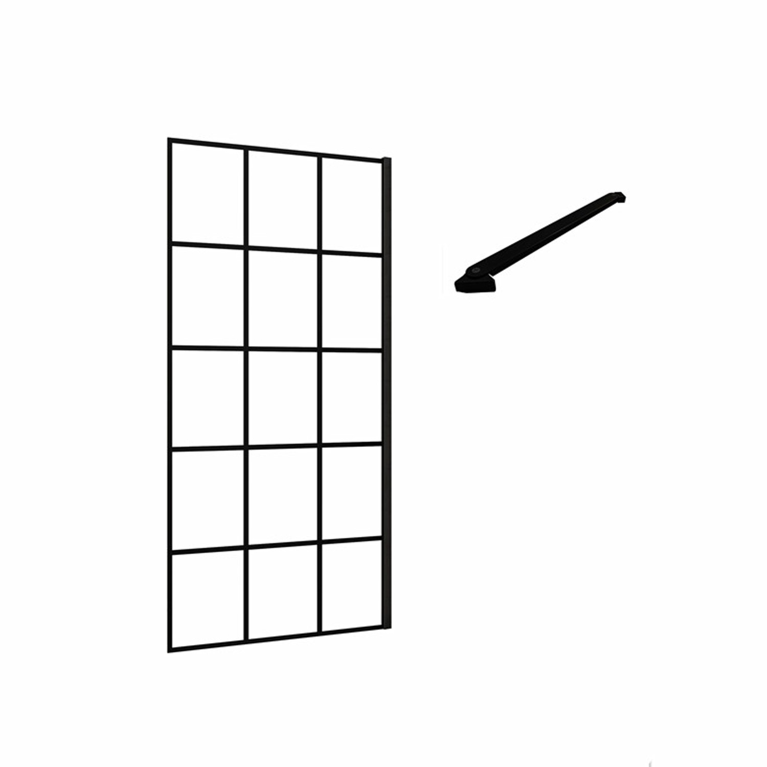 Duschparadies 90 x 200cm Walk in Duschwand 8mm Nano Glas Dusche Duschtrennw günstig online kaufen