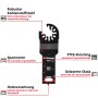 Einhell Tauchsägeblatt für Multifunktionswerkzeug, 22 mm, für Holz und Kunststoff.