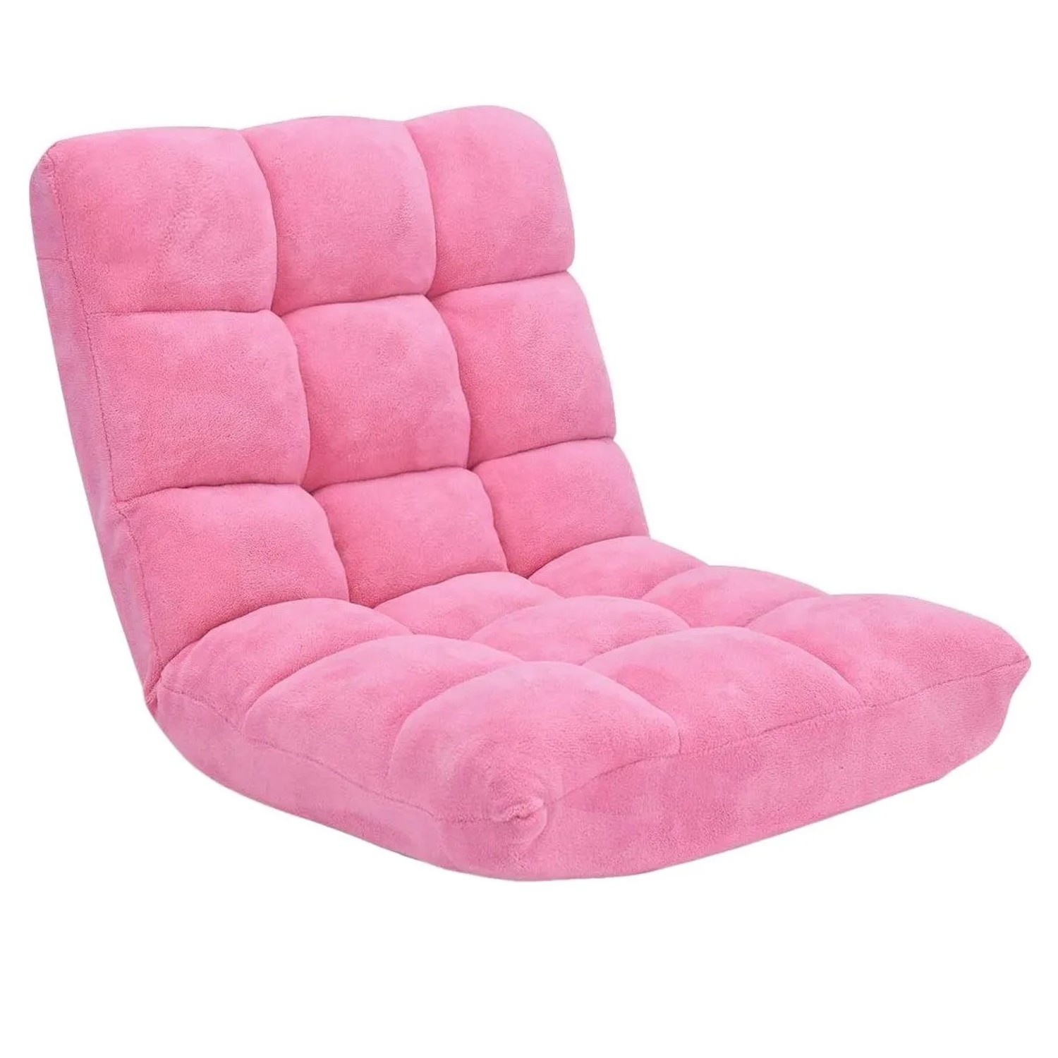 Costway Bodenstuhl mit Rückenlehne Faltbar Thaikissen Rosa günstig online kaufen