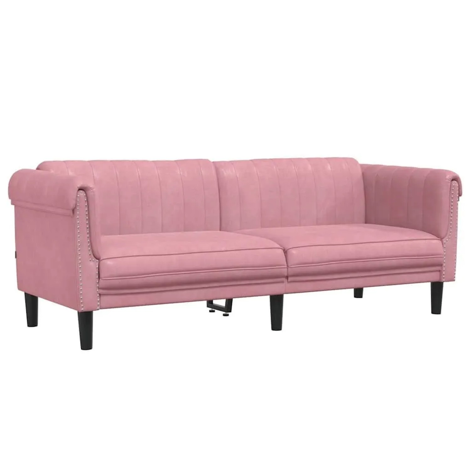 vidaXL Sofa 3-Sitzer Rosa Samt 372588