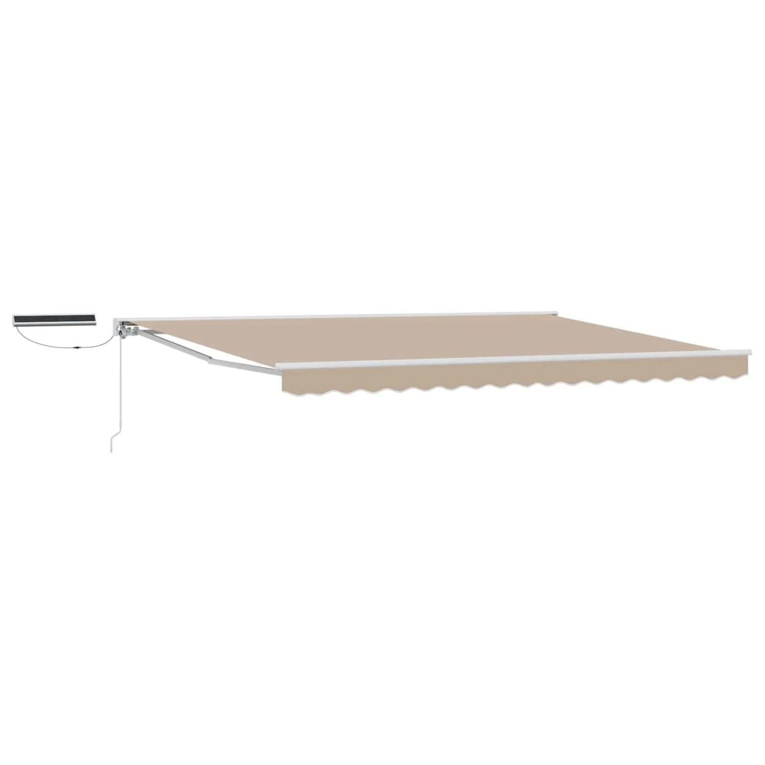 vidaXL Elektrische Ausziehbare Markise Beige 4,5 x 3,5 m 3421877
