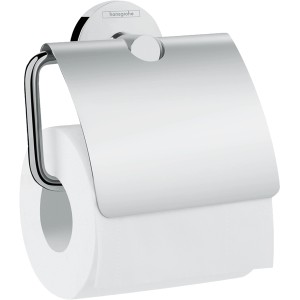 Hansgrohe Logis Universal Toilettenpapierhalter mit Abdeckung, Chrom.