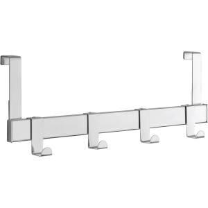 Siro Türgarderobe mit 4 Haken, Chrom glänzend, zum Einhängen an der Tür.