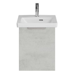 Steinkamp Waschtischunterschrank Living 2.0 Oxid Hellgrau mit Villeroy&Boch Subway 3.0 Waschtisch