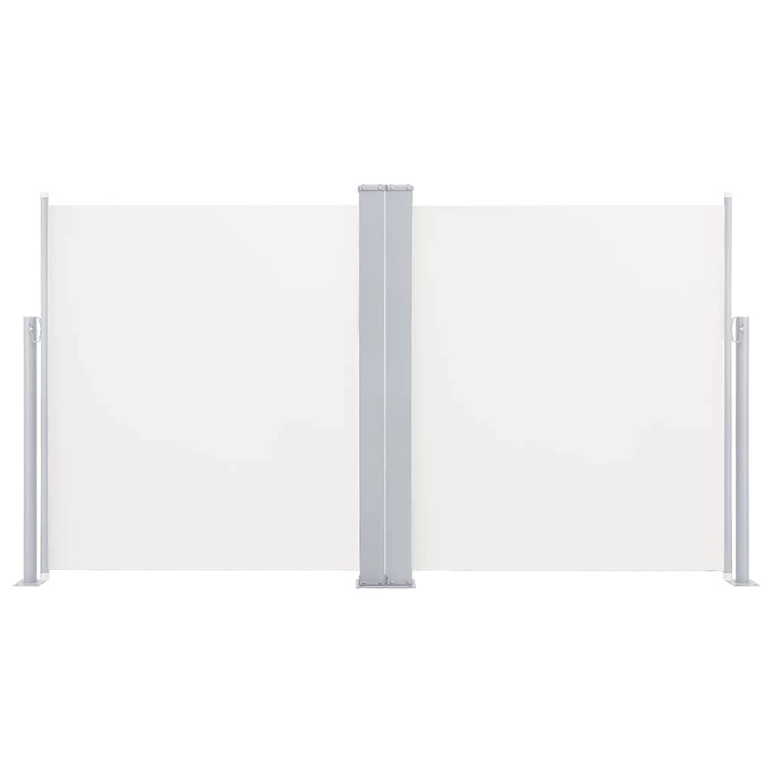 furnicato Ausziehbare Seitenmarkise Doppelt 170 x 600 cm Creme günstig online kaufen