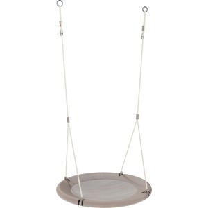 Hudora Nestschaukel Lounge 90 Sand: Runde Nestschaukel in Sandfarben mit Seilaufhängung.