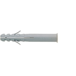 Fischer Dübel S 14 ROE 70 B, grauer Kunststoffdübel für hohe Haltewerte, 4 Stück