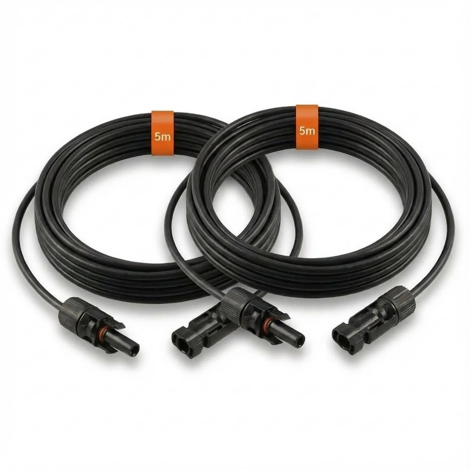 PVundSO Solarkabel-Verlängerung 2x 5m Schwarz MC4