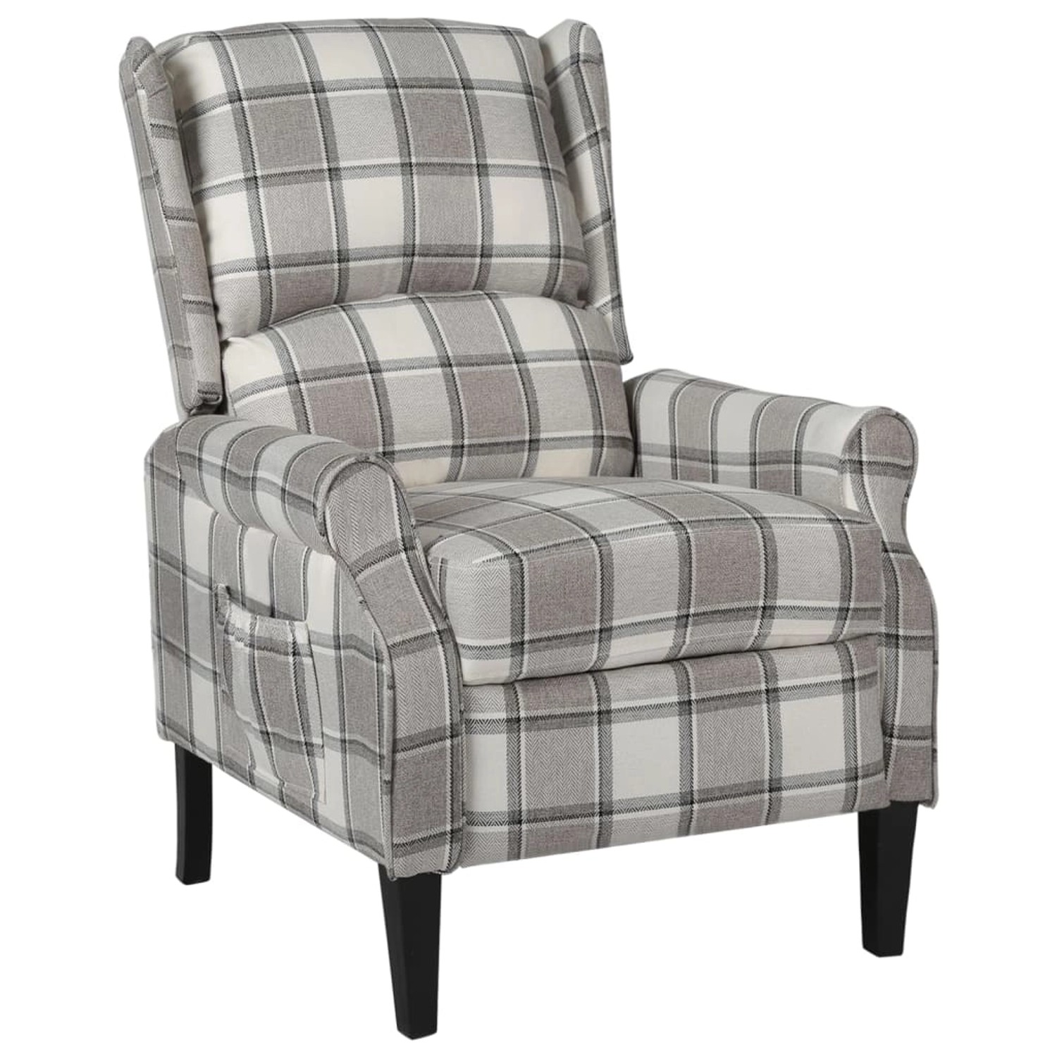 vidaXL Relaxsessel Verstellbar Grau Stoff 329307