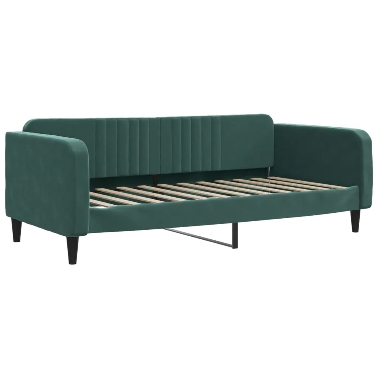 vidaXL Tagesbett Dunkelgrün 90x200 cm Samt 354088