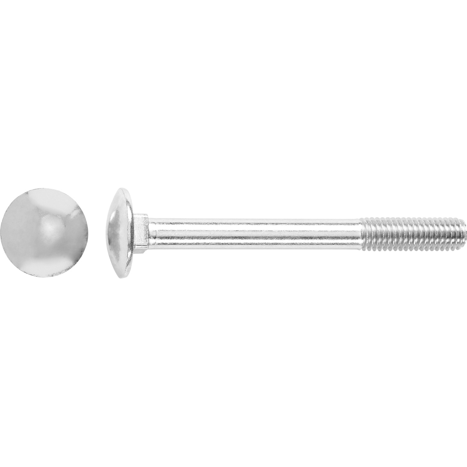LUX Schlossschraube M10 x 70 mm Verzinkt Teilgewinde 50 Stück