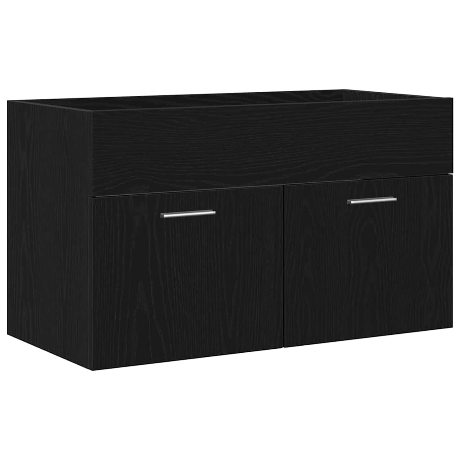 vidaXL Waschbeckenunterschrank Schwarz Eichen-Optik 38,5 x 100 x 46 cm 8625 günstig online kaufen