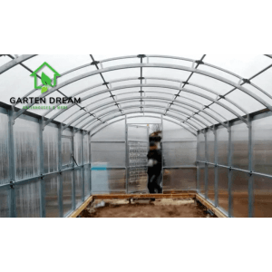 Garten Dream Gewächshaus Gardener 3x8m mit 4mm Polycarbonat