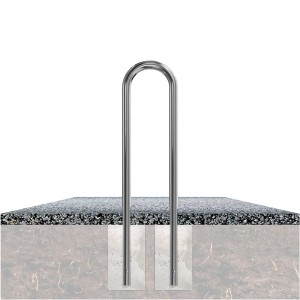 Schake Edelstahlbügel 300 mm zum Einbetonieren, Universalbügel für Baugeräte.