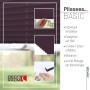 Violettes Deco-Raum Plissee Basic 95x210cm ohne Bohren mit Klemmfix-Montage, blickdicht.