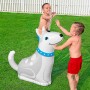 Bestway Wassersprinkler Happy Husky mit spielenden Kindern im Garten.