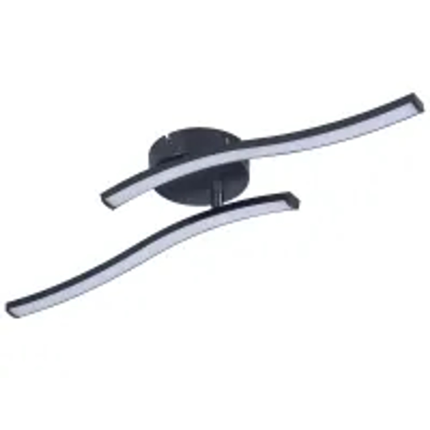NETTLIFE LED Deckenleuchte aus Kunststoff L52Schwarz