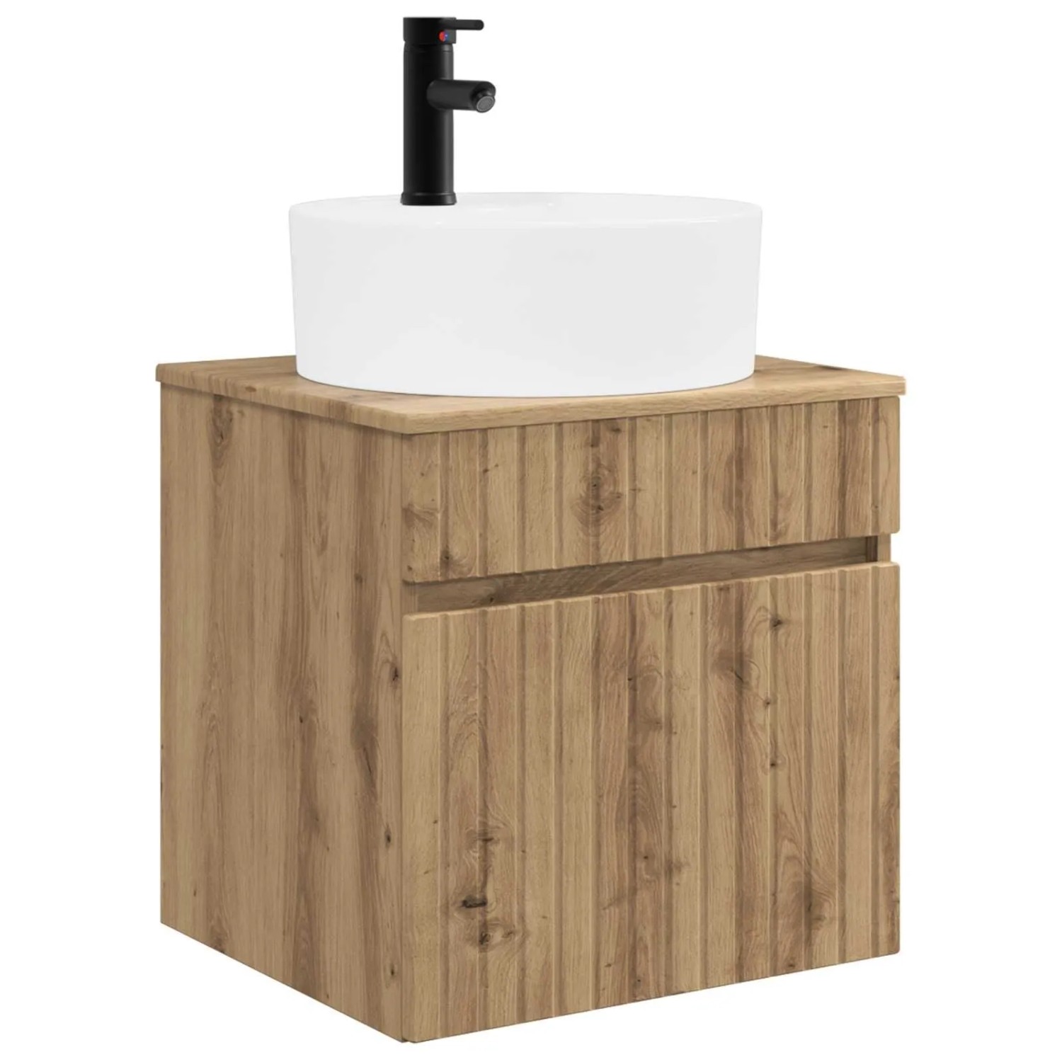 vidaXL Wandmontierte Waschbecken-Vanität Artisan-Eiche 890601
