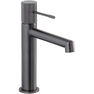 Schöner Wohnen Waschtischarmatur Kadia, Graphitgrau, Auslaufhöhe 12,1 cm.