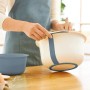 Rotho Backschüssel-Set Fresh Horizontblau, 2-teilig, mit Rührschüssel und kleiner Schüssel.