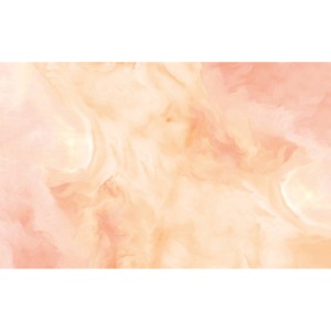 Orange Vliestapete "Center Shock" von Komar, abstraktes Wolkenmuster für die Wand.