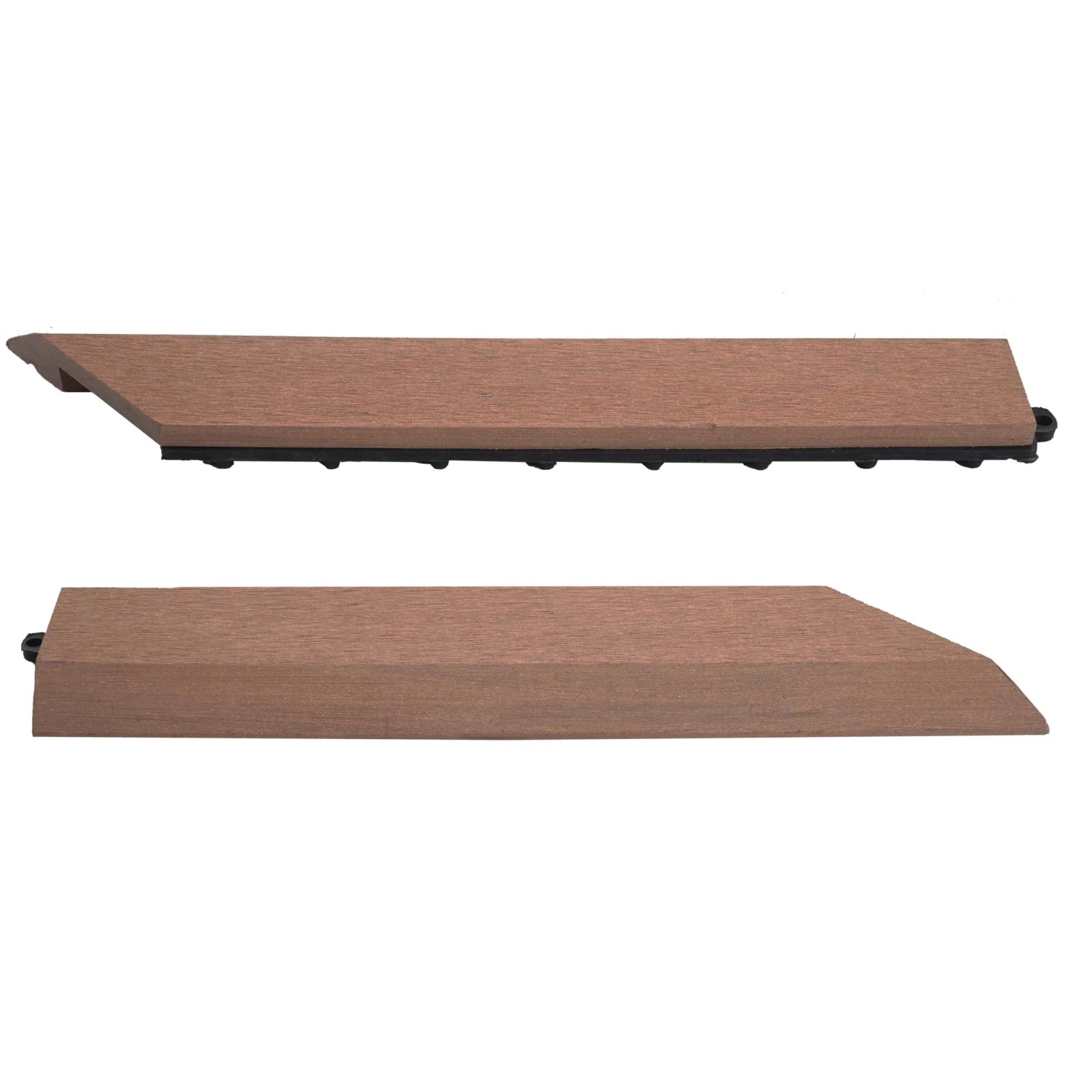 MCW 2er-Set Abschlussleiste Für Bodenfliese Rhone Holzoptik Terrasse Coffee Rechts Ohne Haken