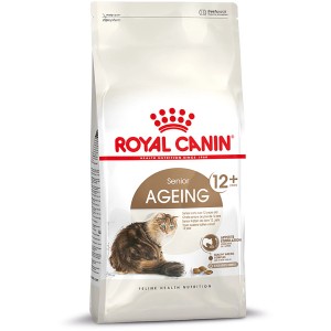 Royal Canin Ageing 12+ Trockenfutter für ältere Katzen, 4kg Packung.