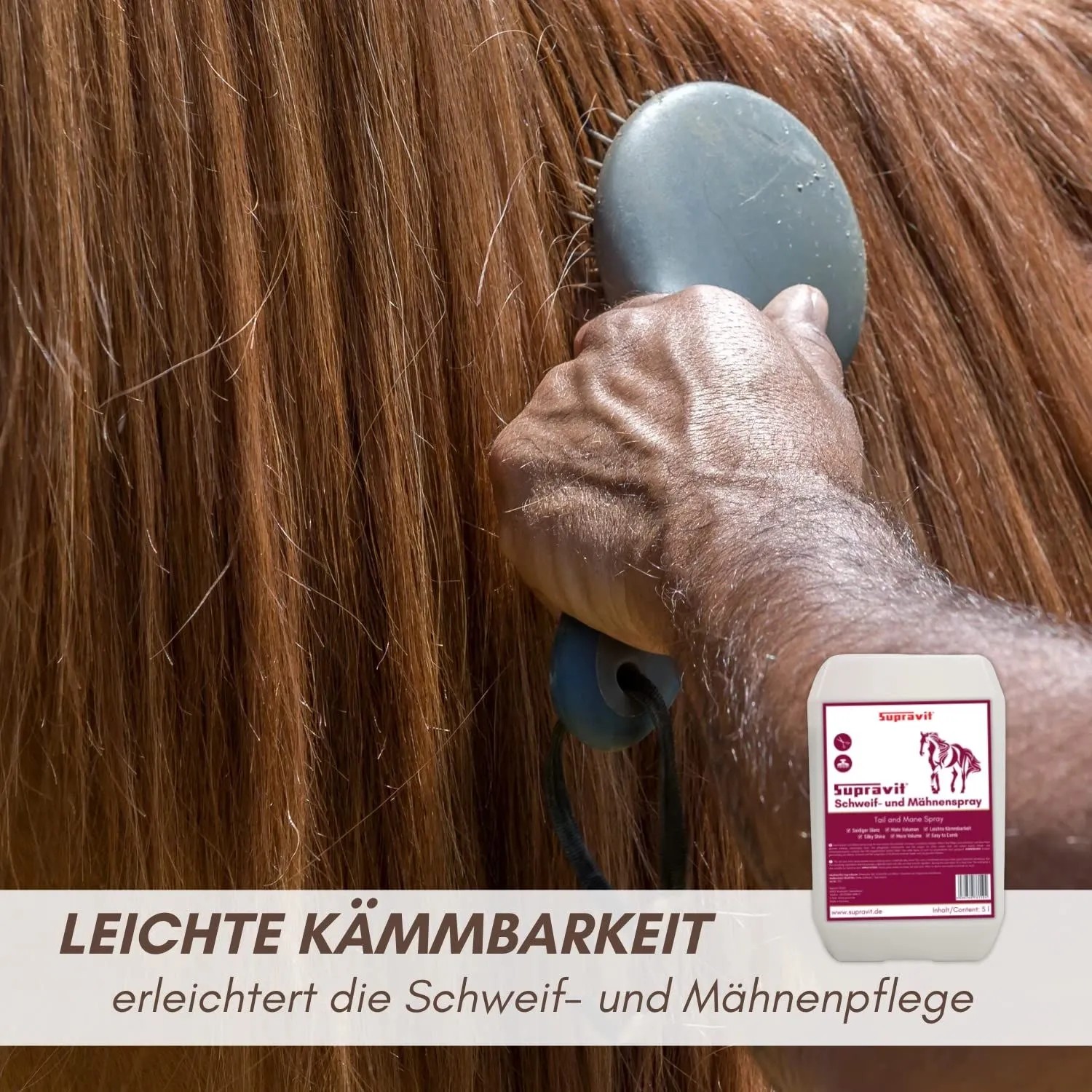 Supravit Schweif und Mähnenspray Pferde_2