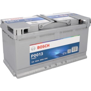 Bosch PowerLine SLI 95Ah Autobatterie, 12V, 800A, zuverlässig und leistungsstark für PKW ohne Start-Stopp.
