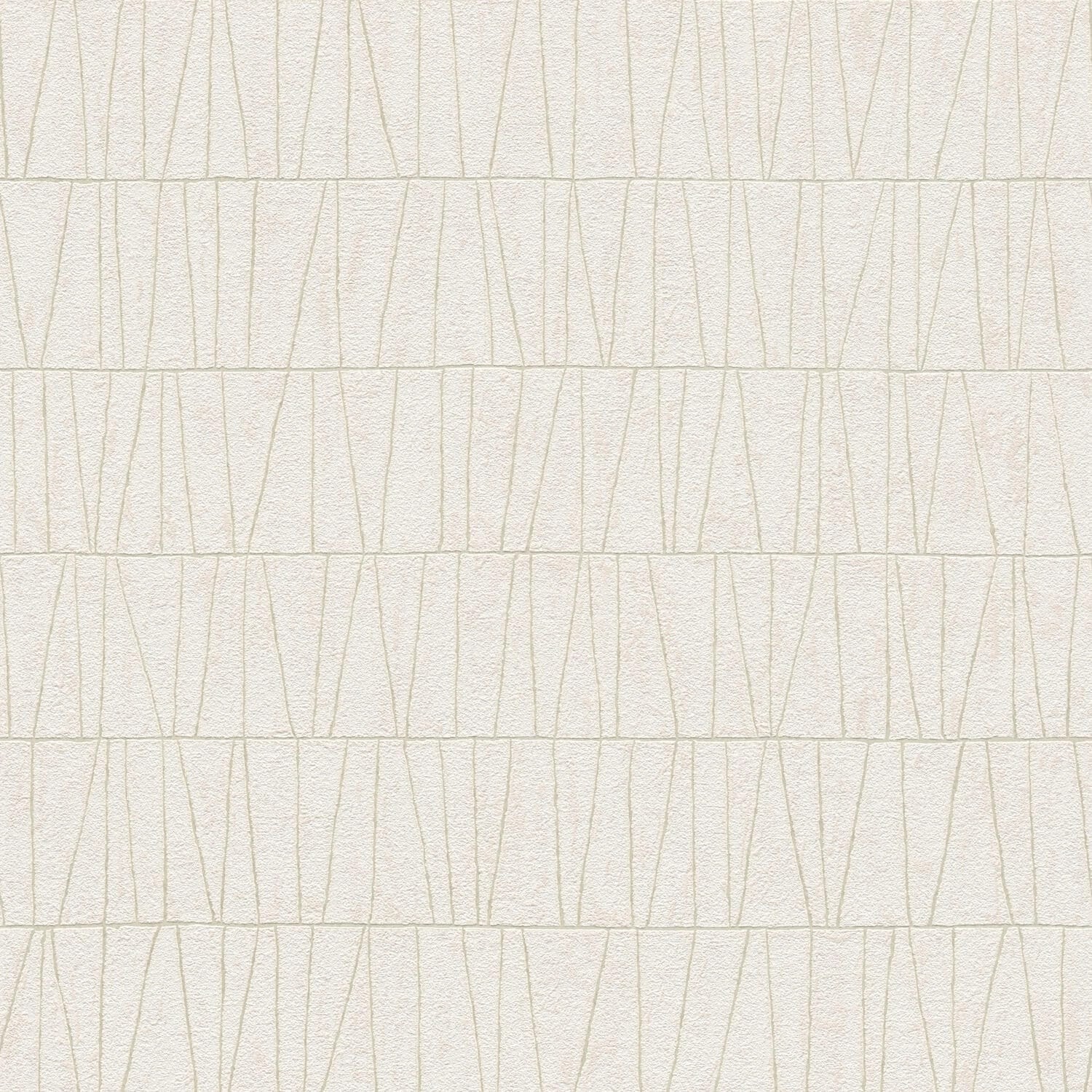 PROFHOME 395062-GU Grafik Tapete Geometrisch schimmernd Weiß Perl-Weiß 0,53 günstig online kaufen
