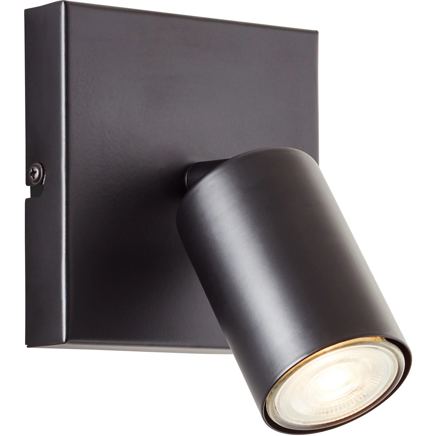 Schwarzer LED-Deckenspot Jello, schwenkbar, für Innenräume.